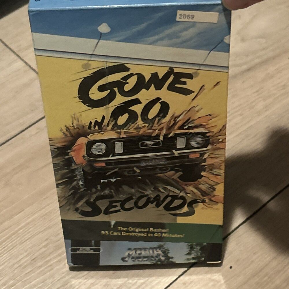 Media Home Entertainment Gone in 60 Seconds VHS Action H.B. Halicki 1984